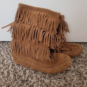 Girls Moccasins Size 3 1/2